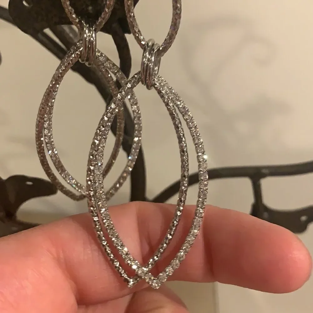 ❌Last deal ❌Silver double layer earring - Picture 5 of 7